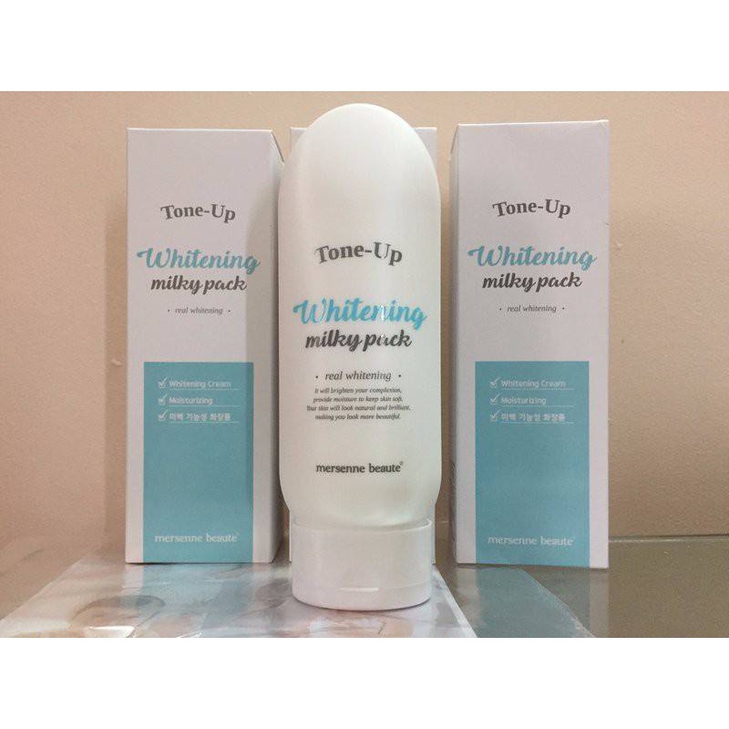 KEM DƯỠNG TRĂNG DA BODY TONE UP WHITENING MILKY PACK MERSENNE BEAUTE