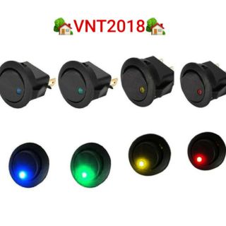 Công tắc ON/OFF  12V phi 19mm có đèn led