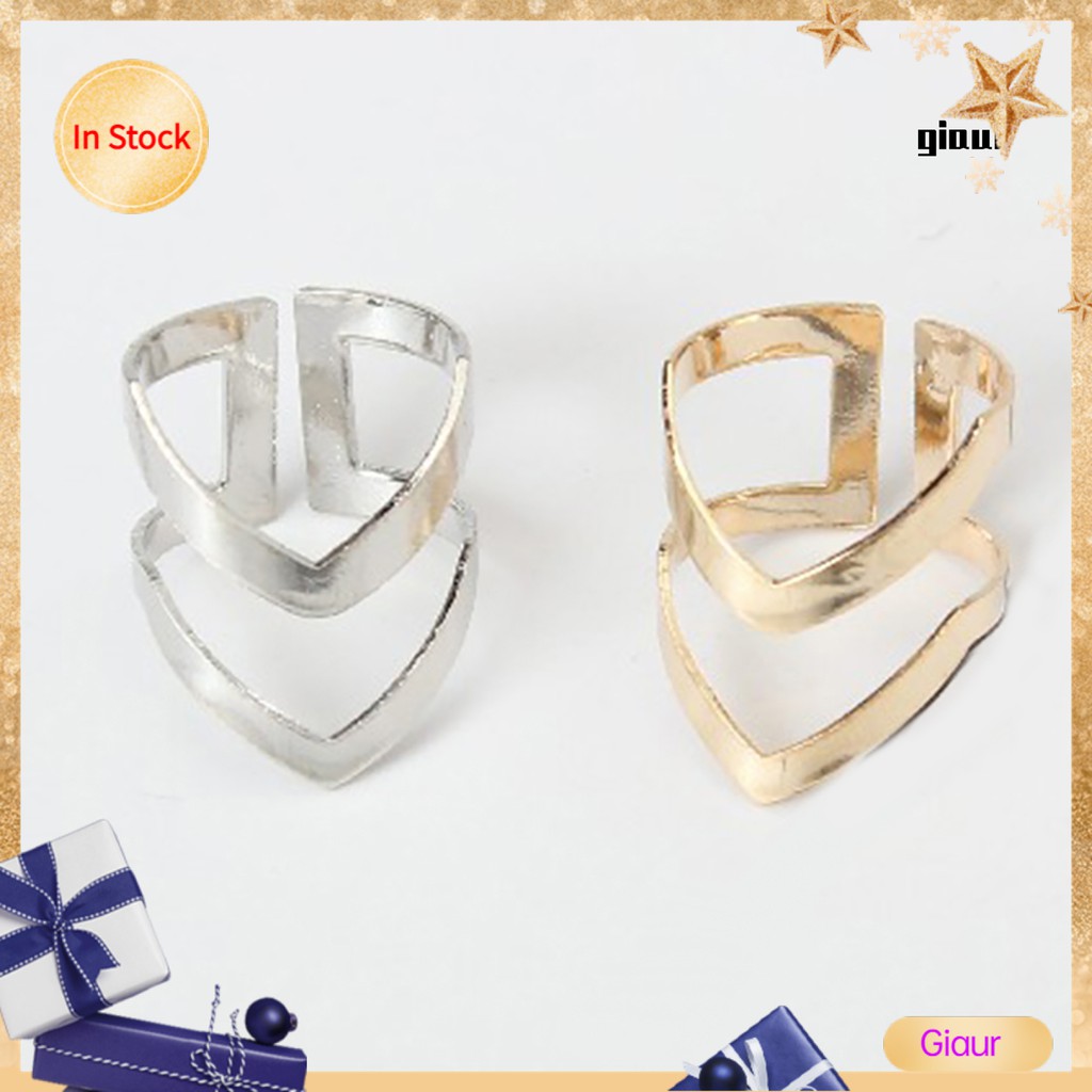 Nhẫn khớp ngón tay bằng kim loại phong cách vintage dành cho nữ