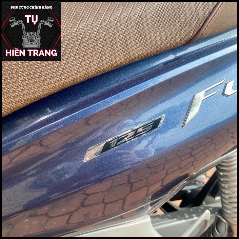 TEM CHỮ 125 MÀU INOX NỀN ĐEN ZIN FUTURE FI ĐÈN LED 2020-2021 CHÍNH HÃNG HONDA