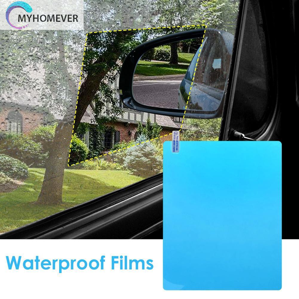 Set 2 miếng dán gương chiếu hậu chống sương mù chống thấm nước cho xe hơi