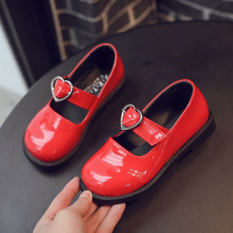 Giày búp bê Mary Jane quai dán xinh xắn chất giả da cho bé 1-11 tuổi