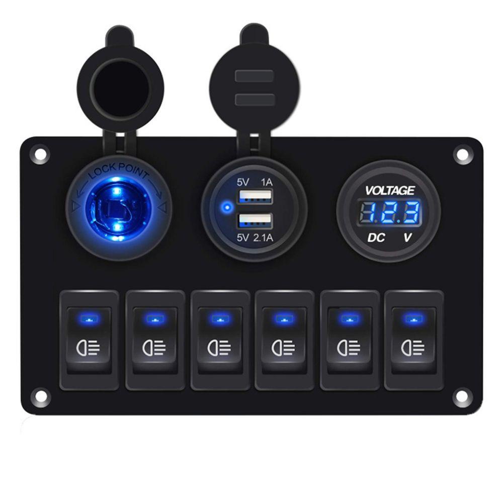 Bảng Công Tắc Điều Khiển Đèn LED Chống Nước 12V / 24V Cho Xe Hơi / Xe Tải