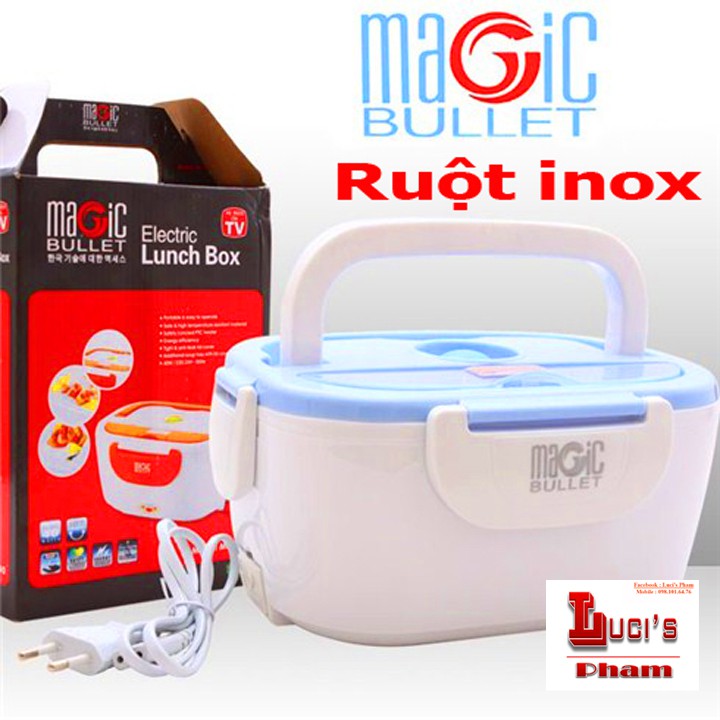Hộp cơm cắm điện ruột inox