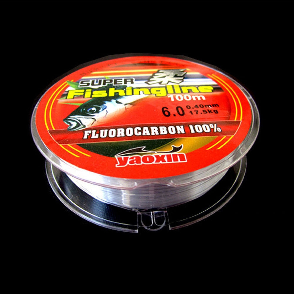 Dây lưỡi câu sợi nylon Fluorocarbon siêu chắc chắn 100% 0.4-8LB 100m