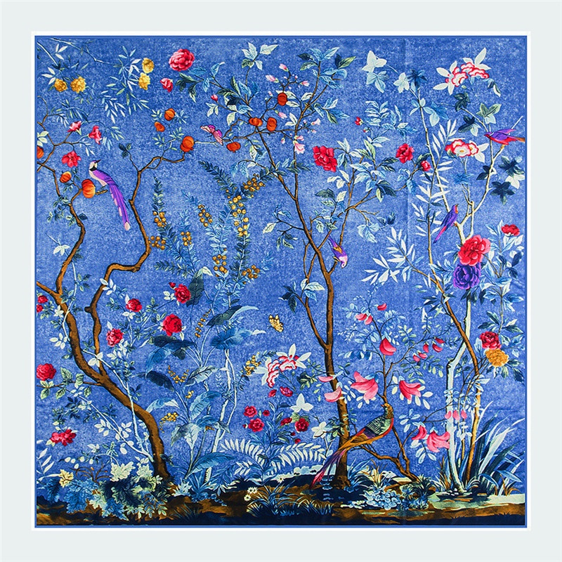Khăn Choàng Vải Lụa 130*130CM WJ1013-06