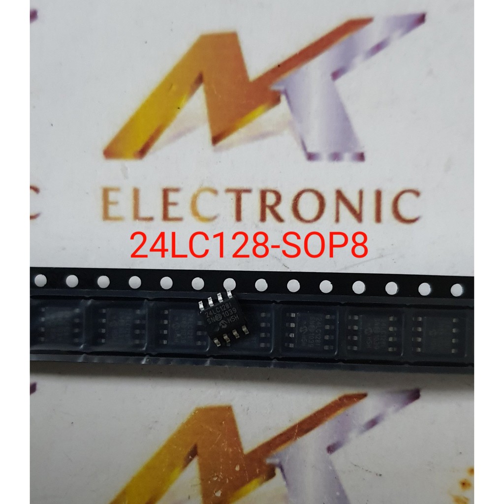 IC EEPROM 24LC128I 24LC128T-I / SN SOP8 nhập khẩu nguyên bản mới 100%