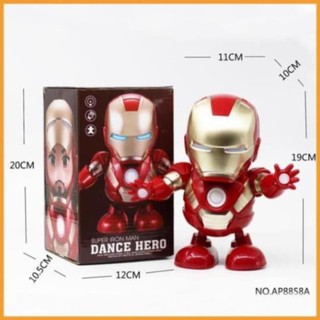 [Freeship] Đồ chơi robot Iron Man người sắt nhảy múa vui nhộn có nhạc và đèn cho bé