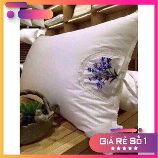 Bộ Đôi Gối Thảo Dược Hương Lavender - Thêu Hoa