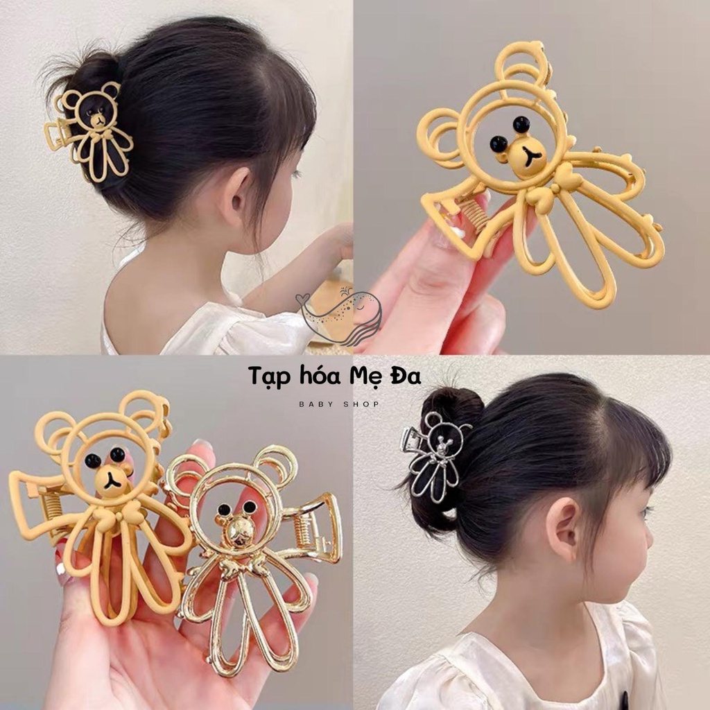 [Hot Trend] Kẹp tóc hình gấu 3 màu sang trọng phong cách Hàn quốc cho bé - Phụ kiện xinh