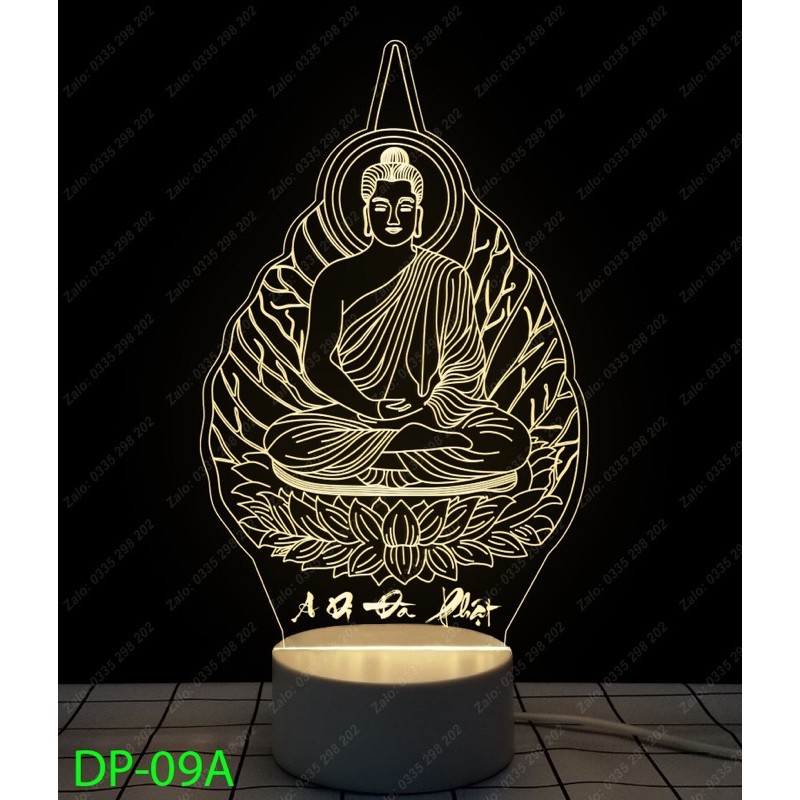 Đèn ngủ 3D bộ sưu tập phật giáo