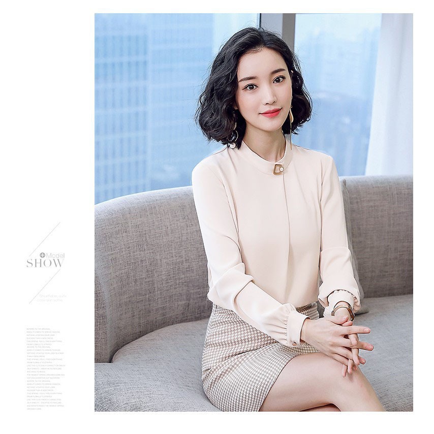 ❣️FREESHIP❣️ ÁO CỔ TRỤ XẾP LY  - Hàng thiết kế chuẩn