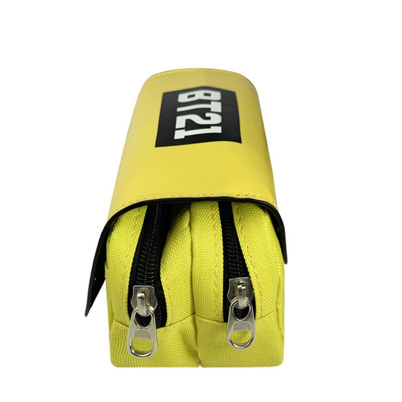 Bóp Viết Vải Canvas Khóa Kéo Sức Chứa Lớn Phong Cách Bts Hàn Quốc Cho Nữ Sinh Juni