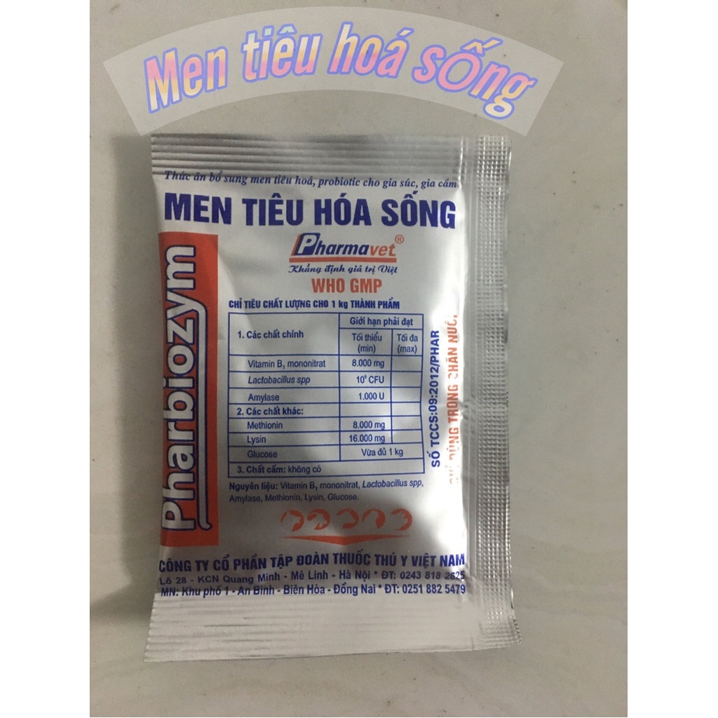 Men tiêu hóa sống Pharbiozym 1 gói 5gram