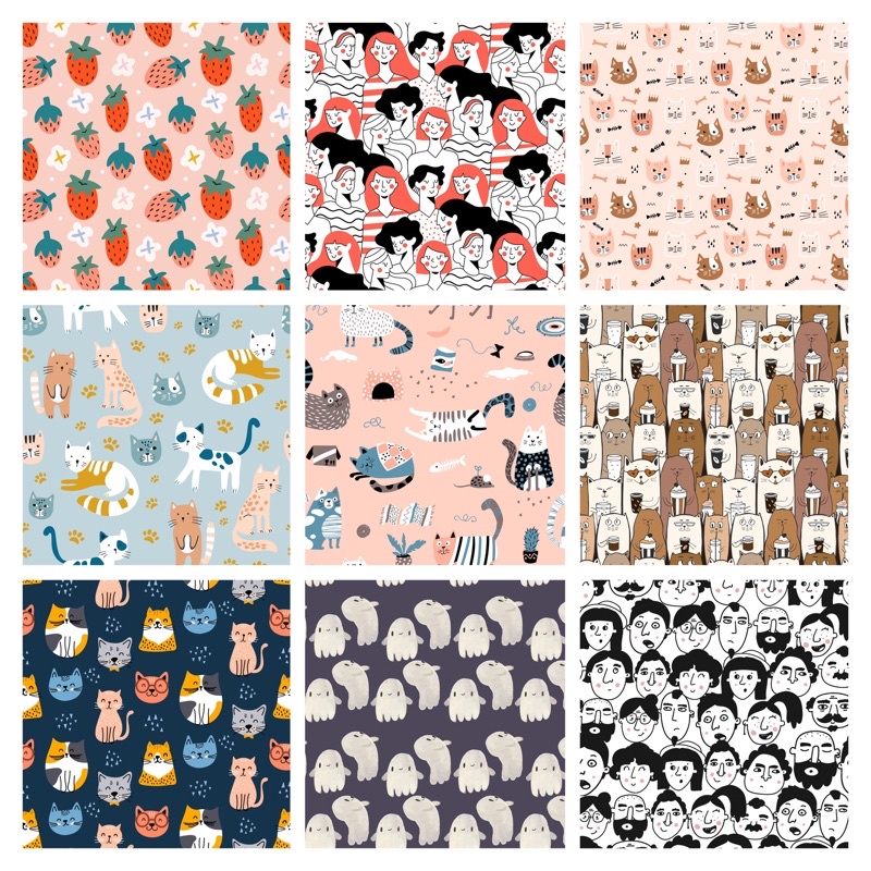 Giấy hoạ tiết dễ thương decal bóc ra dán được lunnn