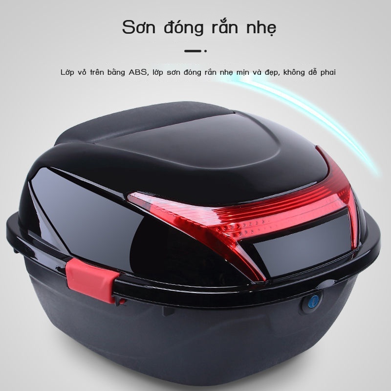Thùng đựng đồ gắn đuôi xe máy dùng cho tất cả các dòng xe