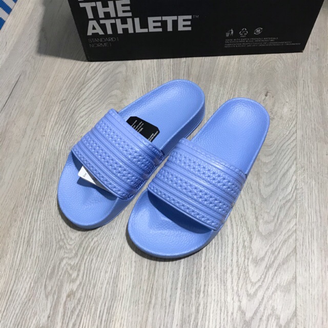 DÉP ADIDAS ADILETTE BÁNH MÌ Ý FULLBOX - MÀU XANH DƯƠNG