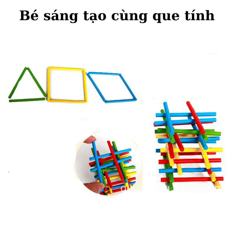 Hộp Số Kèm Que Tính Toán Học Cho Bé, Bảng Tính Toán Học Bằng Gỗ