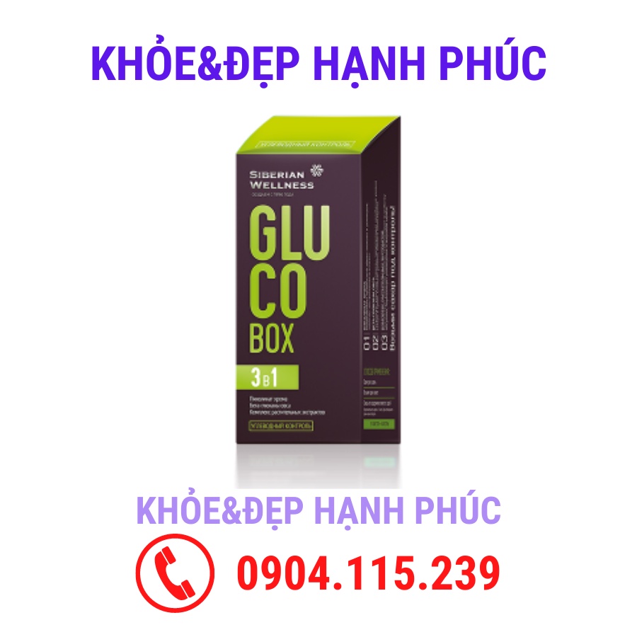 [ Gluco box  hỗ trợ tiểu đường ] Hộp GLUCO / Kiểm soát đường - Bộ hộp hàng ngày – 30 gói/hộp – 4 viên/túi