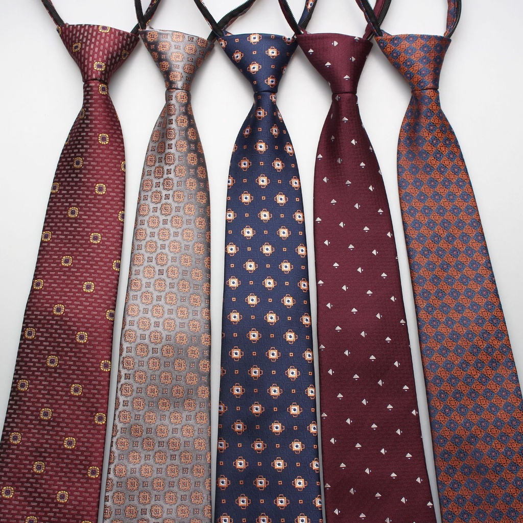 Cà Vạt Công Sở Chuyên Nghiệp Có Khóa Kéo Tự Động 8cm 24H