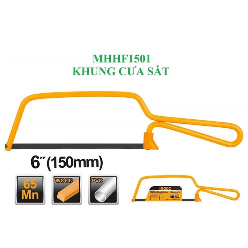 (Mẫu nhỏ) -Khung cưa sắt mini INGCO MHHF1501