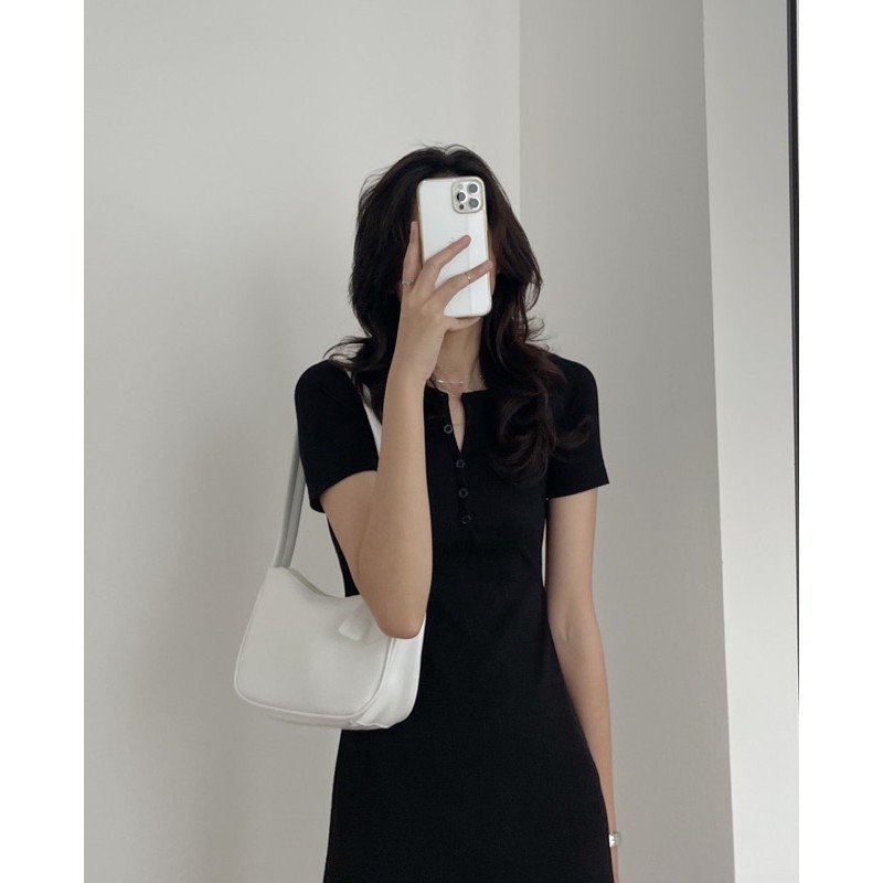 [Mã FAGREEN1505 giảm tới 30K đơn 99K] váy khuy ngực có túi 921 | BigBuy360 - bigbuy360.vn