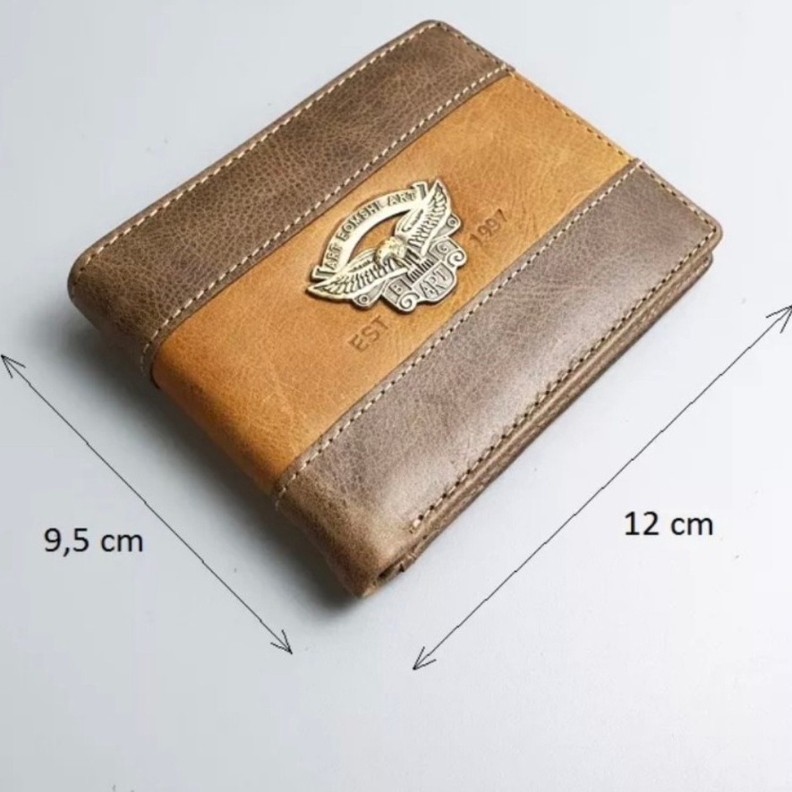 Ví Nam Da Bò Sáp Nối Mexico Họa Tiết Đồng Đúc -Da Bò Loại 1 Bảo Hành 12Tháng