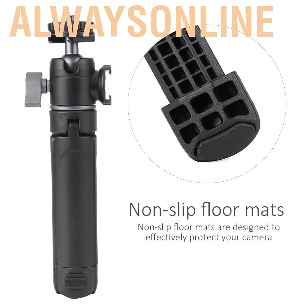 Alwaysonline Ulanzi U-Vlog Extend Tripod with Double Cold Shoe Ballhead Mount fr Phone Camera