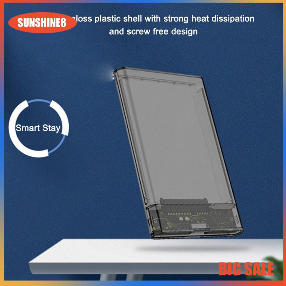 【SUN】2.5 Inch Hard Disk Case USB 3.0 Mobile SATA Serial Notebook Hard Drive Box