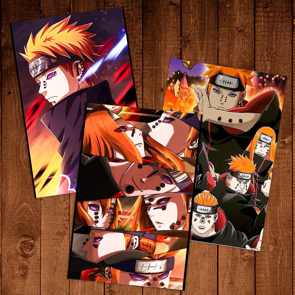 Naruto - Decal dán tường hình đứng kích thước 30x20 (cao x ngang).