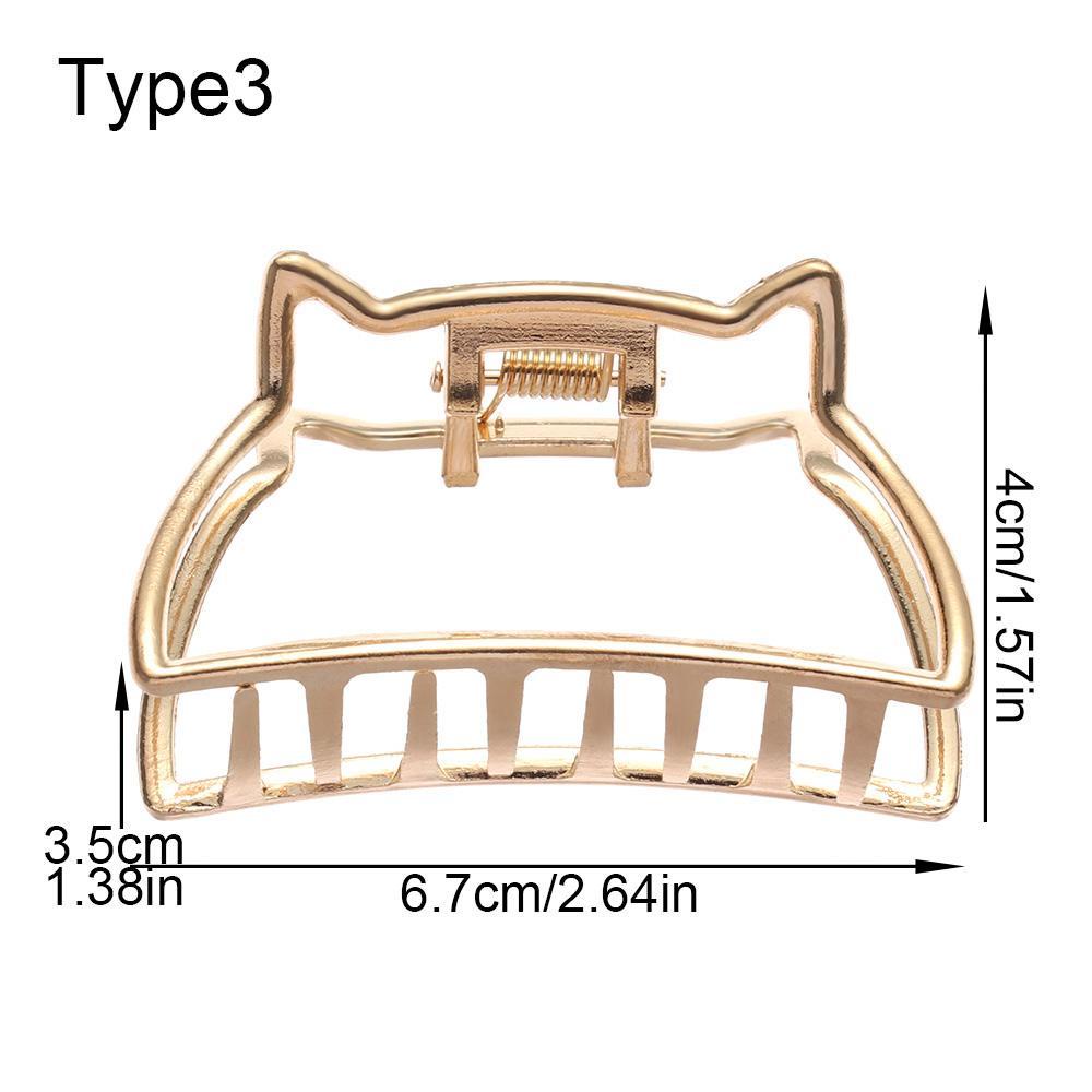 Kẹp Tóc Hợp Kim Thiết Kế Đục Lỗ Thời Trang