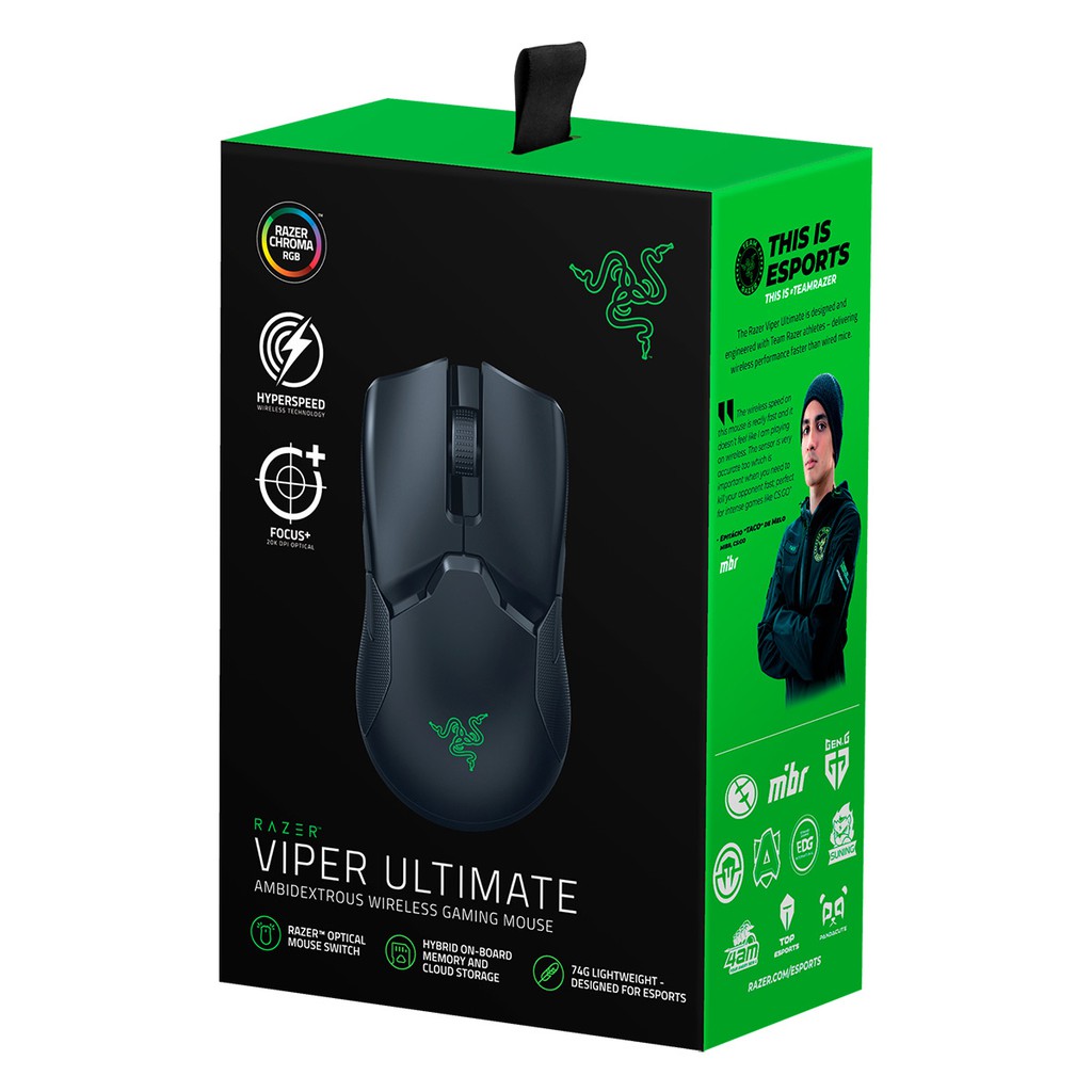 [ GIÁ SỐC ] - [ HOT ] - [ RẺ VÔ ĐỊCH ] Chuột Razer Viper Ultimate No Dock - Chính Hãng Việt Nam - New 100%