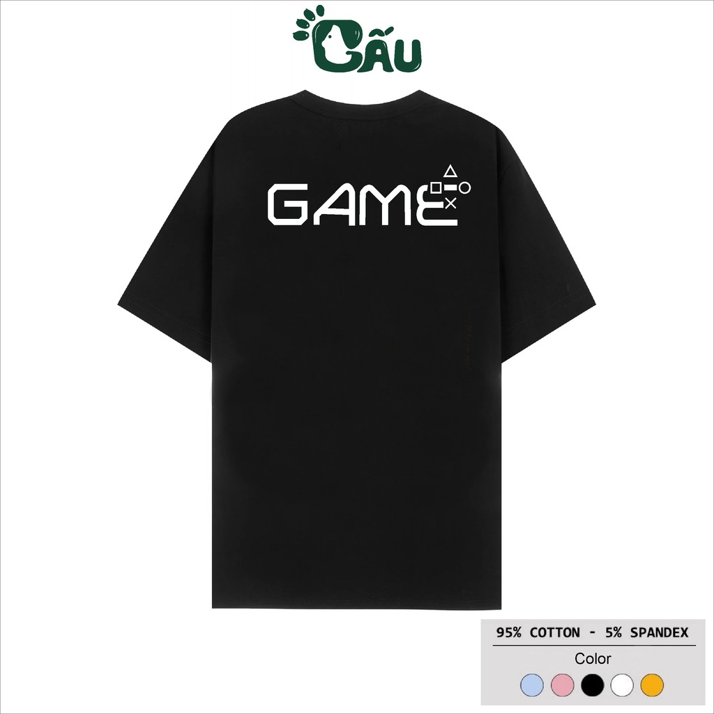 Áo thun tay lỡ Gấu 194 Unisex from rộng phong cách Local Brand Ulzzang vải coton cao cấp dày dặn, co dãn - Game | BigBuy360 - bigbuy360.vn