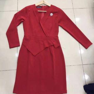 Đầm công sở đính bông