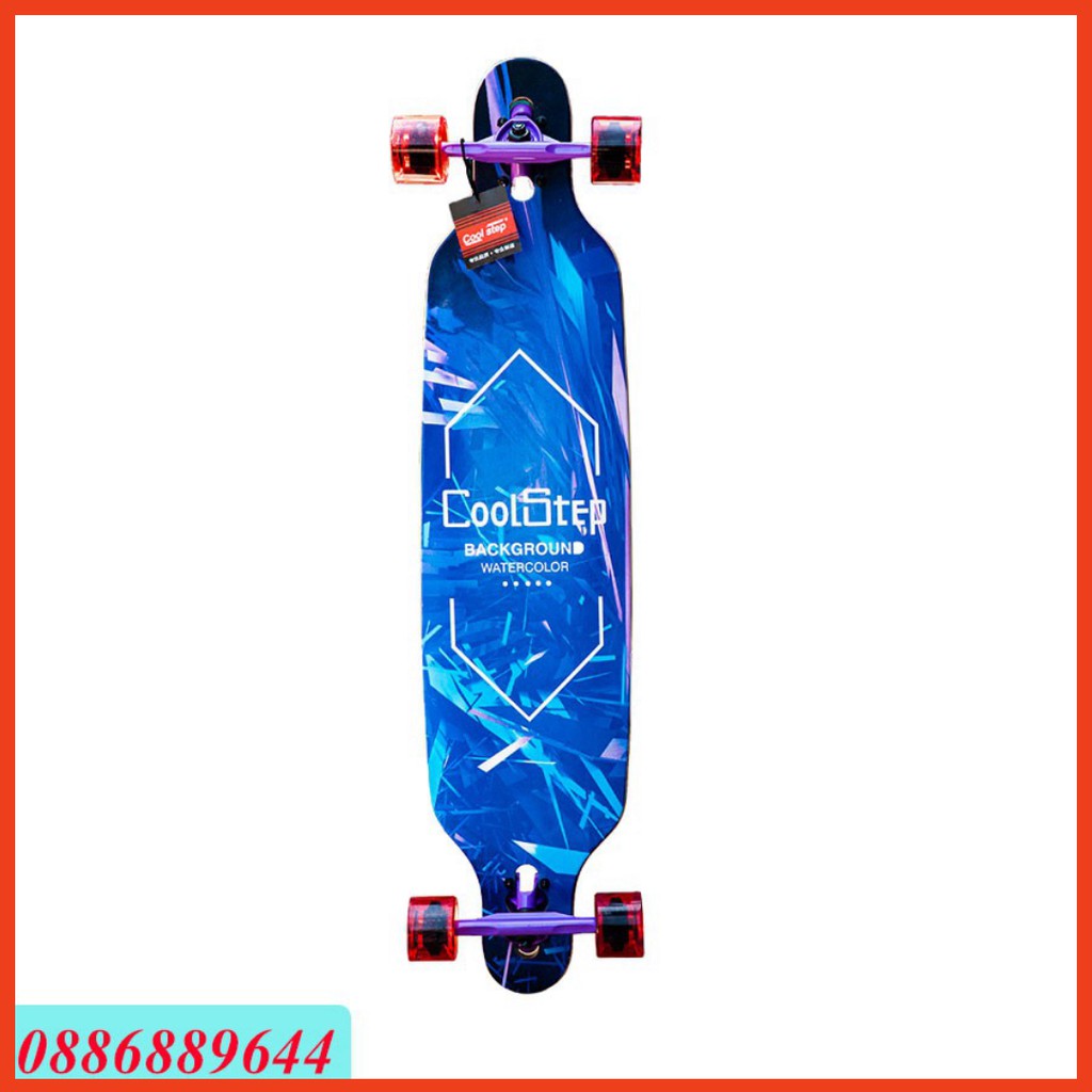 Ván Trượt Longboard CoolStep Water Color Siêu Đẳng 2020 Xedapchinhhang