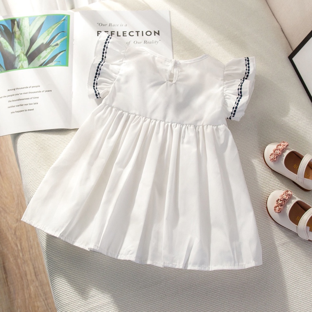 Paulababy Đầm Công Chúa Thiết Kế Xinh Xắn Thời Trang Cho Bé Gái 1 Tuổi