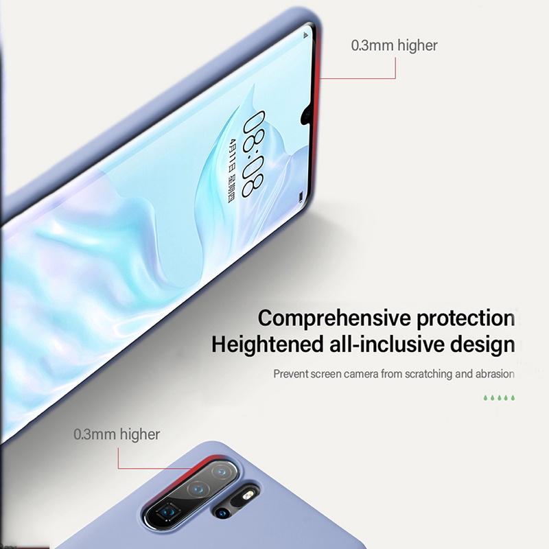 Ốp Điện Thoại Silicon Mềm Chống Sốc Kèm Móc Xỏ Ngón Nam Châm Cho Huawei P20 P40 P30 Pro