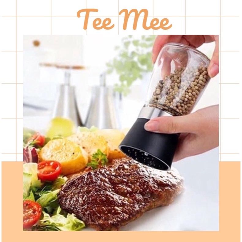 Cối/ Hủ / Dụng Cụ Xay Tiêu Cầm Tay Thuỷ Tinh - Tee &amp; Mee