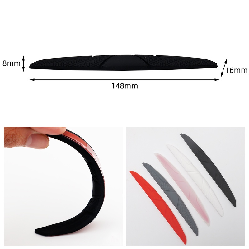 Set 4 miếng dán bảo vệ góc cửa/ gương chiếu hậu/ cửa xe hơi chống va chạm