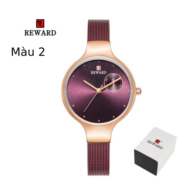 Đồng hồ nữ Reward - Đẹp tuyệt vời (Màu Tím,Màu đen) - Nhập khẩu xịn - Đồng hồ thời trang