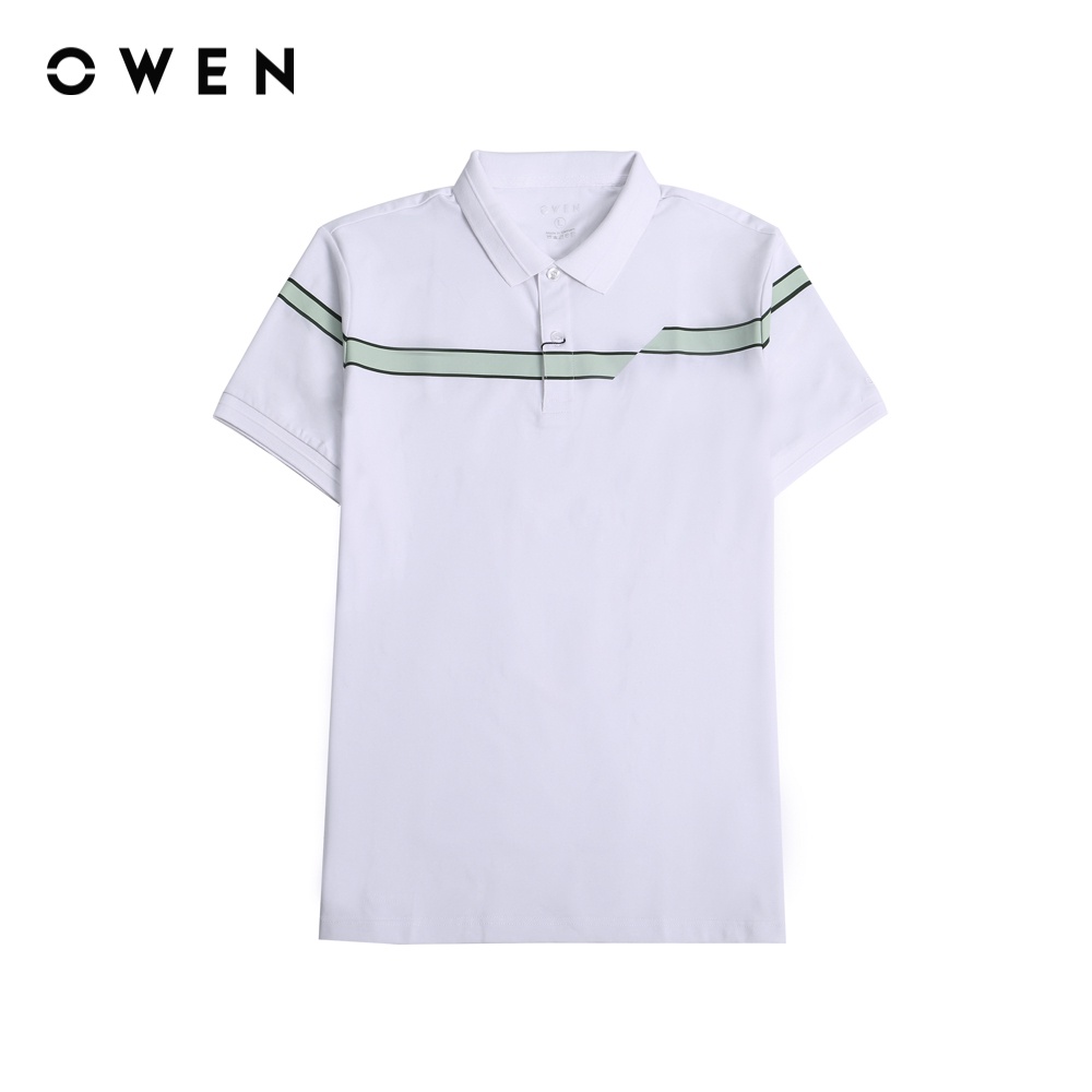 Áo polo Nam ngắn tay Owen Bodyfit Trắng - APV220632