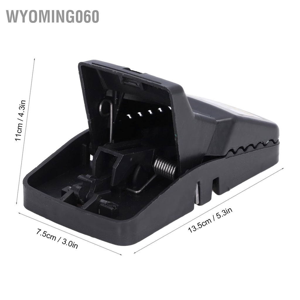 Wyoming060 Bẫy chuột 6 cái Chất liệu nhựa Độ nhạy cao Thiết kế không cảm ứng An toàn Công cụ bẫy có thể tái sử dụng