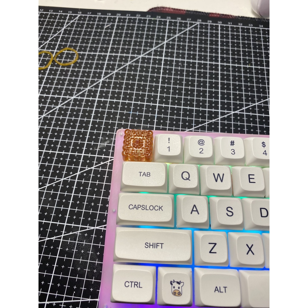 Nút Bàn Phím Cơ Keycap Bánh Trung Thu Artisan Resin Lionvn