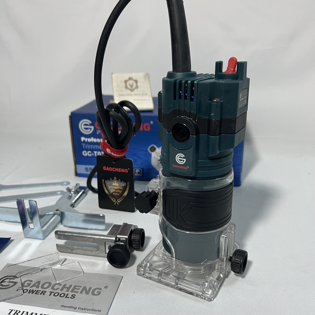 [Chính Hãng] Máy phay gỗ cầm tay GAOCHENG GC-T036 công suất lớn 550W| Máy soi mộng gỗ, đánh cạnh