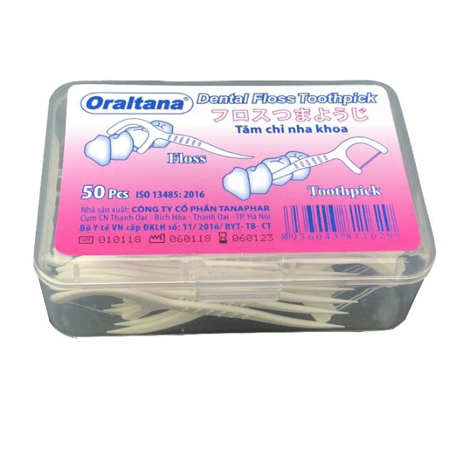 Tăm nha khoa oraltana hộp nhựa 50 cái