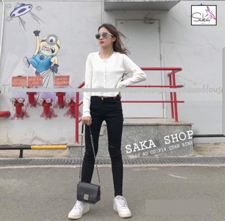 Áo khoác len croptop nhiều màu