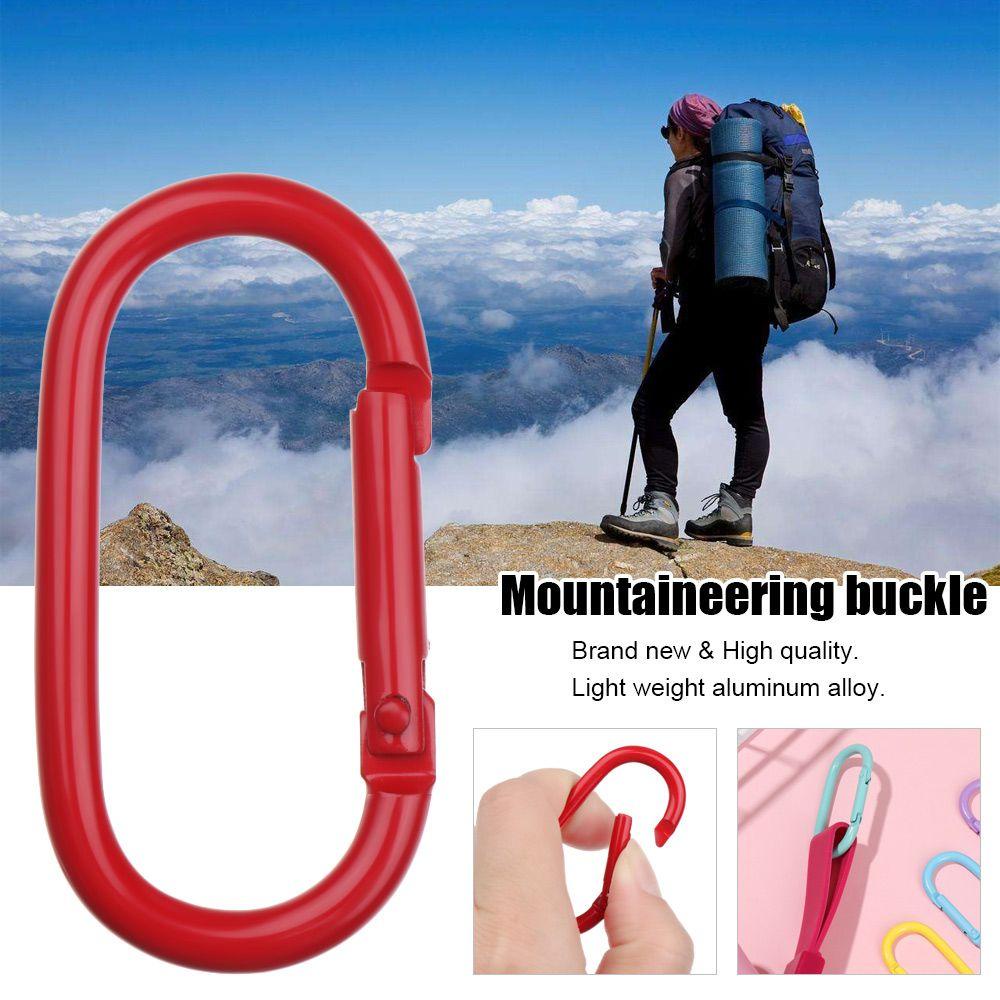 Set 5 Móc Kẹp Bầu Dục Bằng Hợp Kim Nhôm Mạ Điện Cho Túi Xách