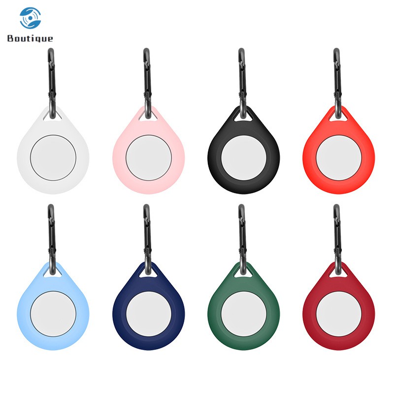 Ốp Silicone Bảo Vệ Chìa Khóa Xe Hơi Kèm Móc Khóa Cho Airtags Bluetooth