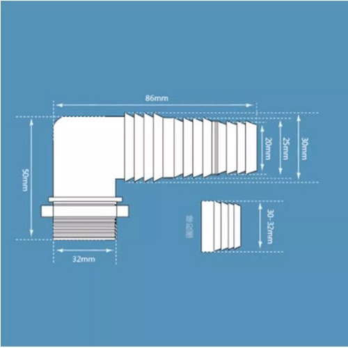 Đầu khớp nối ống chống tràn chống thoát nước sàn cho máy giặt, nhà vệ sinh khử mùi hơi cống