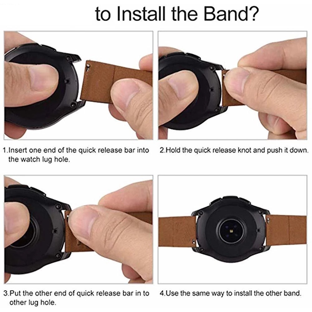 SEIKO Dây Da Đeo Đồng Hồ 18mm 19mm 20mm 21mm 22mm 24mm Cho Samsung Galaxy